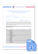 Náhled dokumentu Souhlas nebo nesouhlas s poskytnutím zdravotních služeb - nepovinné očkování
